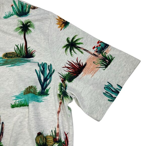 NEW Scotch & Soda Amsterdam Organic Cotton Cactus Palm Tree Short Sleeve Tee XXL - Picture 4 of 10